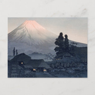 Mount Fuji from Mizukubo (1932) - Takahashi Postcard