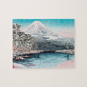 Mount Fuji from Tagonoura, Snow Hiroaki Takahashi Jigsaw Puzzle