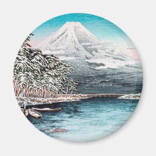 Mount Fuji from Tagonoura, Snow Hiroaki Takahashi Magnet