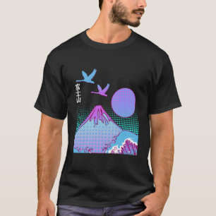 Mount Fuji Fujisan Honshu Japanese Aesthetic Vapou T-Shirt