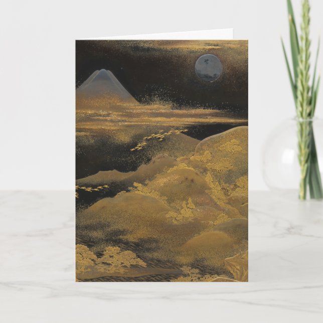 Mount Fuji in Moonlight : Blank Card (Front)