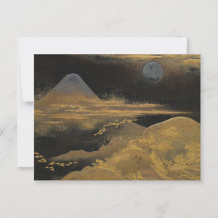 Mount Fuji in Moonlight: Postcard