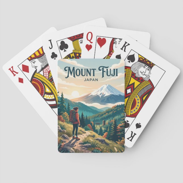 Mount Fuji Japan Playing Cards (Back)