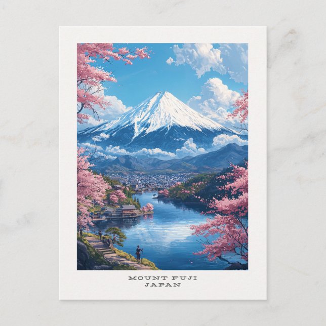 Mount Fuji Japan Travel Postcard (Front)