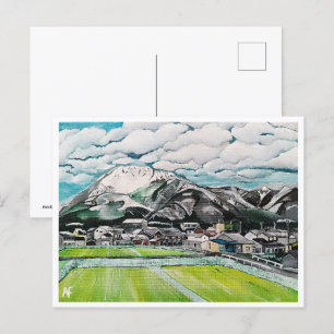 Mount Fuji Painting by Alfred Fox Collectable Postcard