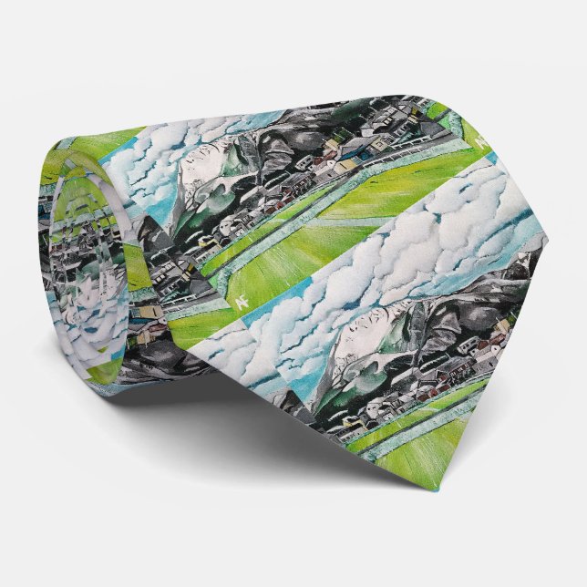 Mount Fuji Painting by Alfred Fox Tie (Rolled)