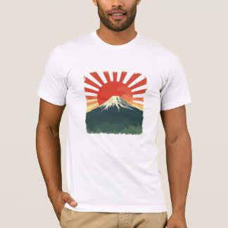 Mount Fuji Retro Japan Tee | Vintage Rising Sun