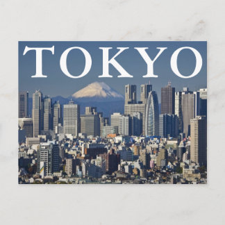 Mount Fuji | Shinjuku District Skyline Tokyo Japan Postcard