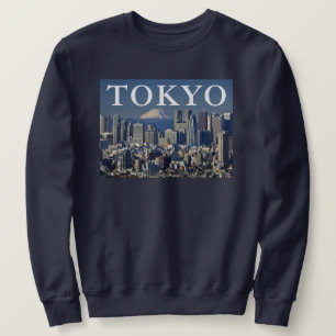 Mount Fuji Shinjuku District Skyline Tokyo Japan Sweatshirt