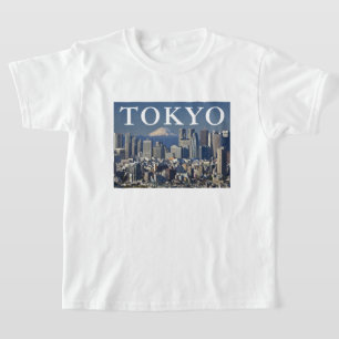 Mount Fuji   Shinjuku District Skyline Tokyo Japan T-Shirt