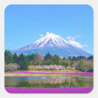 Mount Fuji Trees and Flowers