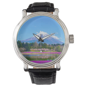 Mount Fuji Trees and Flowers Watch