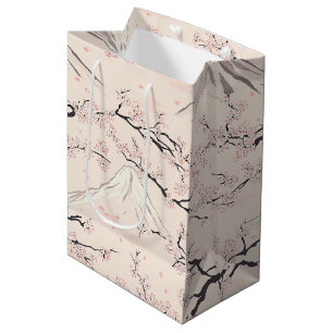 Mount Fuji with Cherry Blossoms – Japanese Medium Gift Bag
