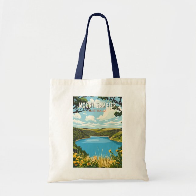 Mount Gambier Australia Travel Art Vintage Tote Bag (Front)