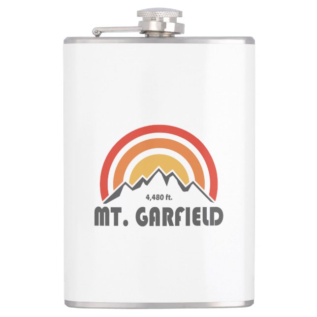 Mount Garfield New Hampshire Hip Flask (Front)