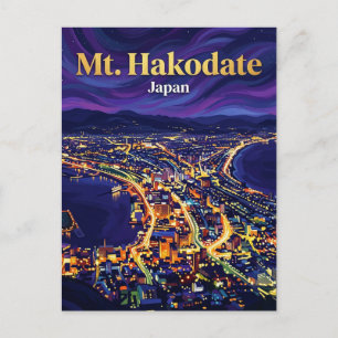 Mount Hakodate Japan Postcard