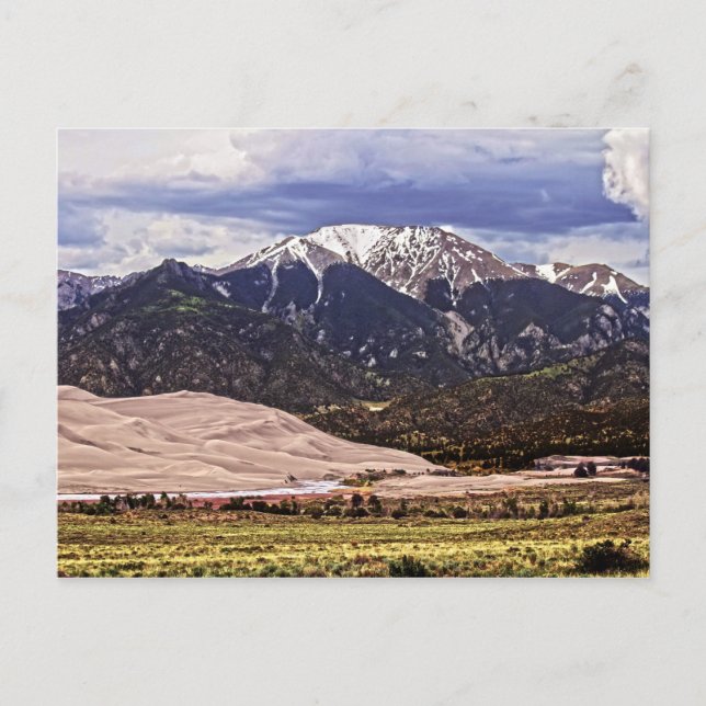 Mount Herard and Great Sand Dunes Postcard (Front)