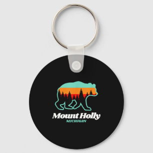 Mount holly michigan skiing snowboarding bear key ring