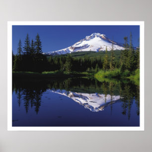 Mount Hood and Reflection, Oregon Poster