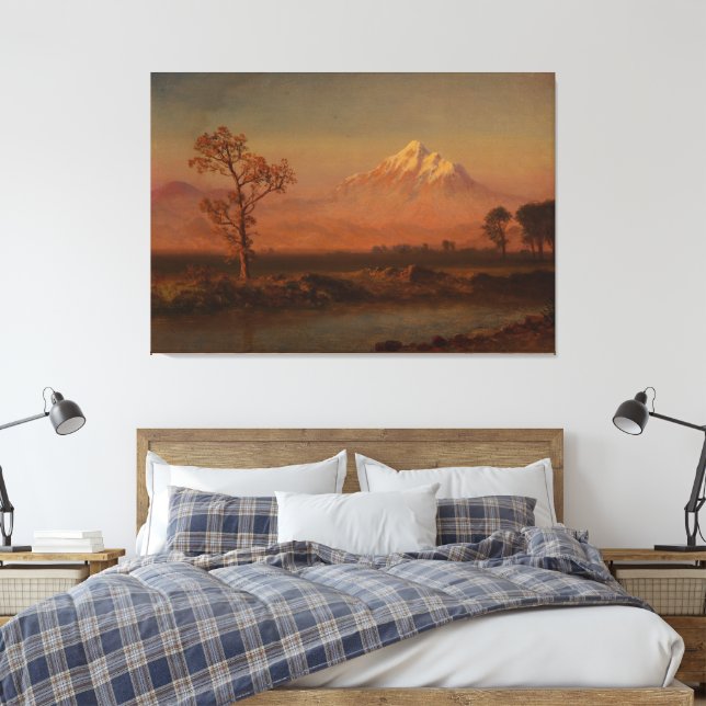 Mount Hood Canvas Print (Insitu(Bedroom))