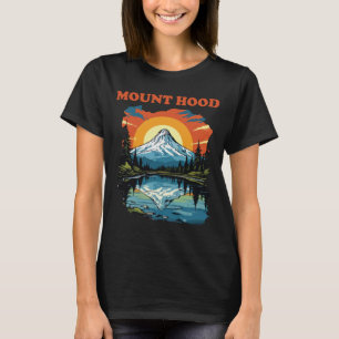 Mount Hood Mirror Lake Orange Travel T-Shirt