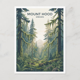 Mount Hood National Forest Government Camp Oregon Postcard