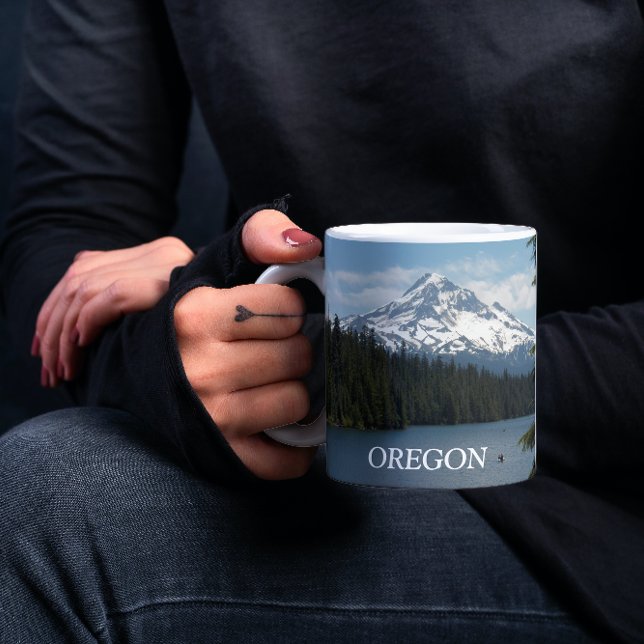 Mount Hood, Oregon Landscape Mug (In Situ Held)
