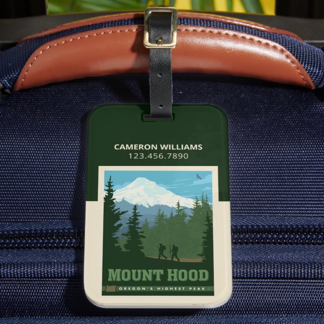 Mount Hood | Oregon Luggage Tag (Front Insitu 2)