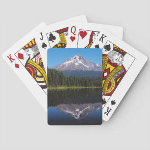 Mount Hood Reflected in Lake Playing Cards