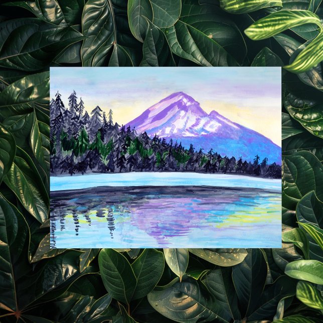 Mount Hood Sunrise at Lost Lake CUSTOM Postcard (Mount Hood Sunrise at Lost Lake CUSTOM Postcard
)