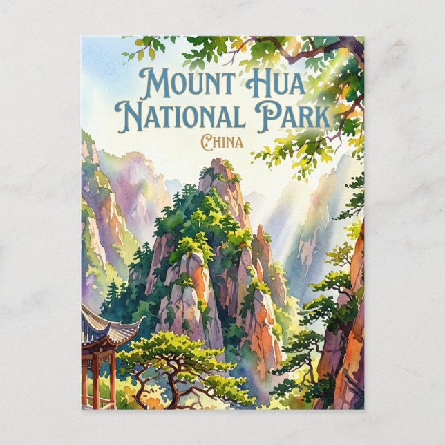 Mount Hua National Park China Postcard (Front)