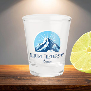 Mount Jefferson Oregon ski area resort souvenir Shot Glass