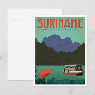 Mount Kaskasima Suriname Vintage Travel Postcard