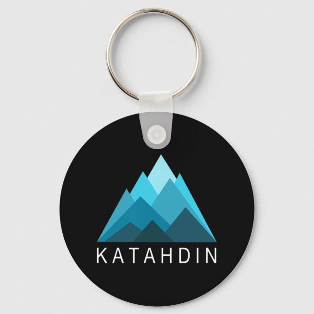 Mount Katahdin Maine Mountain Hiking  Key Ring (Front)