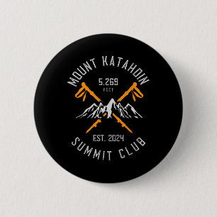 Mount Katahdin Mountain Hiking Est 2024 6 Cm Round Badge