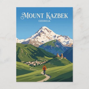 Mount Kazbek Georgia Postcard