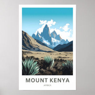 Mount Kenya Africa Travel Print