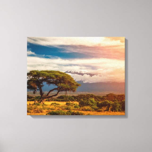 Mount Kilimanjaro | Amboseli, Kenya Canvas Print (Front)
