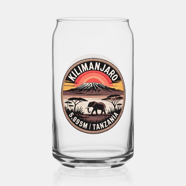 Mount Kilimanjaro Can Glass (Back)