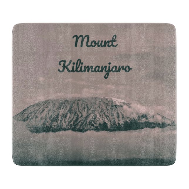 Mount Kilimanjaro Snow Volcano in Tanzania Africa Cutting Board (Front)