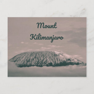 Mount Kilimanjaro Snow Volcano in Tanzania Africa Postcard