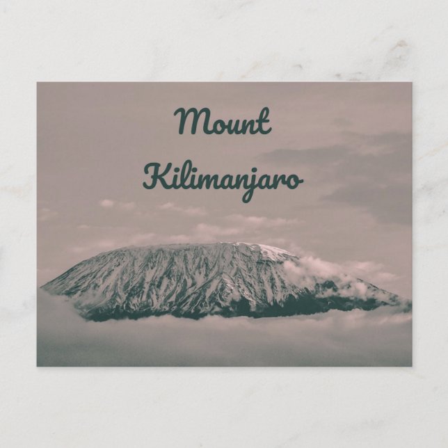 Mount Kilimanjaro Snow Volcano in Tanzania Africa Postcard (Front)