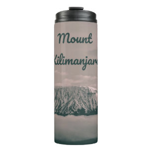 Mount Kilimanjaro Snow Volcano in Tanzania Africa Thermal Tumbler