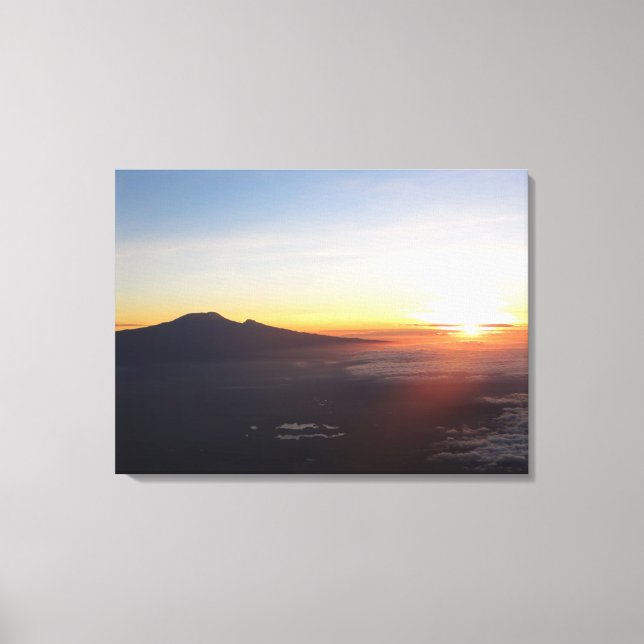 Mount Kilimanjaro sunrise Canvas Print (Front)