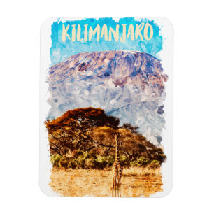 Mount Kilimanjaro Tanzania Africa Travel Magnet