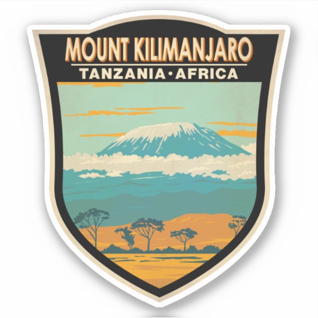 Mount Kilimanjaro Tanzania Africa Vintage (Front)