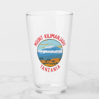 Mount Kilimanjaro Tanzania Distressed Circle