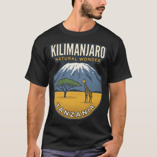 Mount Kilimanjaro Tanzania Vintage Travel Poster R T-Shirt