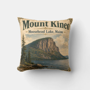 Mount Kineo Moosehead Lake Maine North Woods Throw Cushion