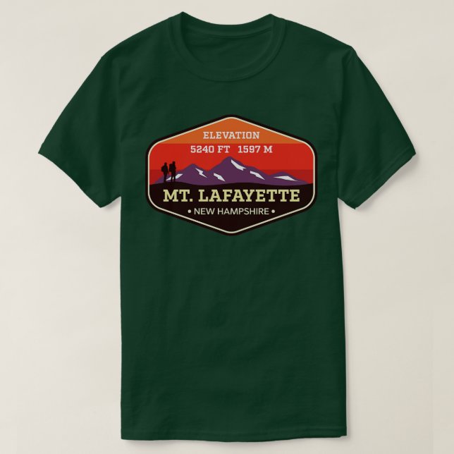 Mount Lafayette New Hampshire Appalachian Mountain T-Shirt (Design Front)
